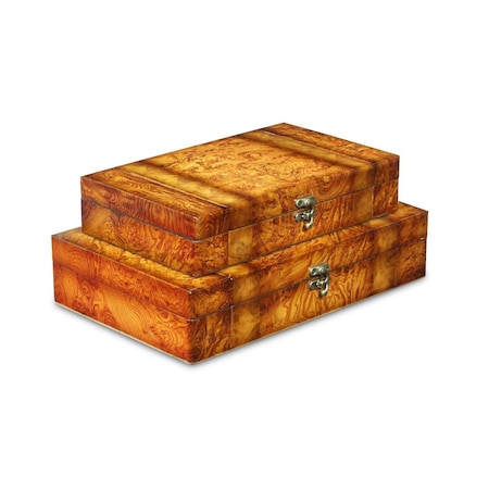 Cheungs Wooden Box Lined - Set of 2 FP-2415-2